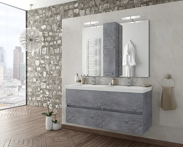 DROP Martinidis LUXUS 120 Granite Badmöbel Granit 120 cm