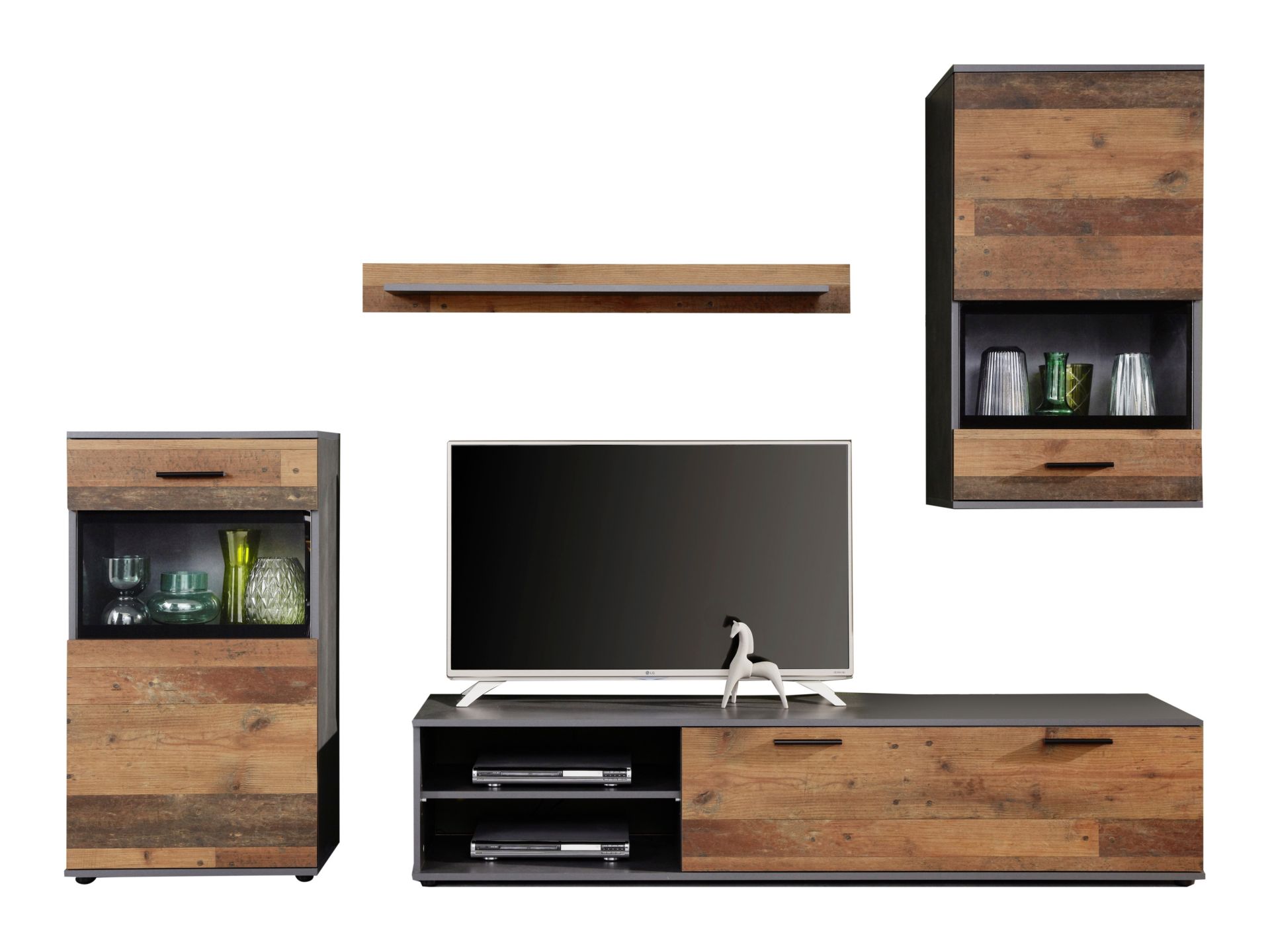 trendteam Mango Anbauwand Stapel Matera / Old Wood