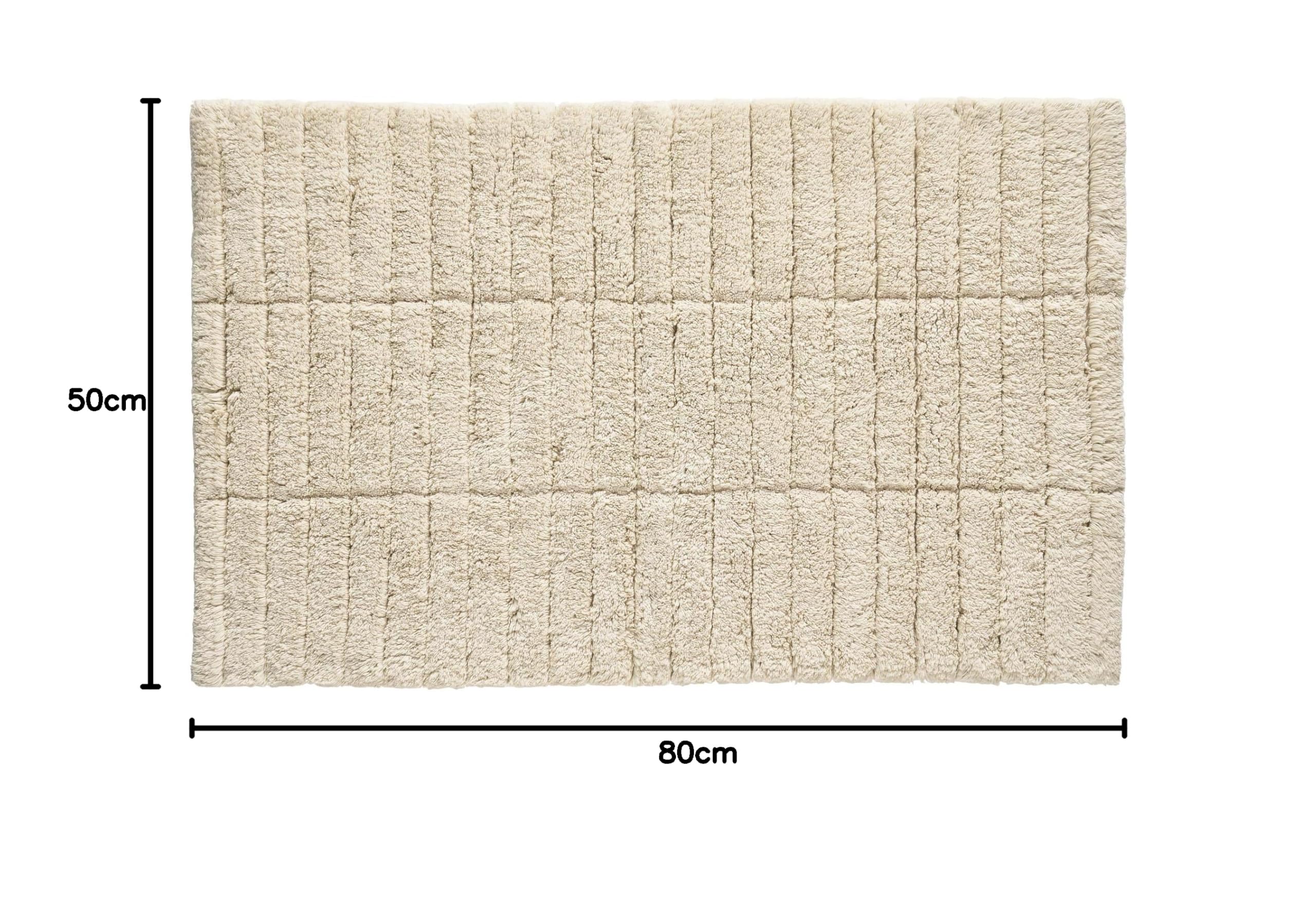 Zone Denmark Tiles Badematte Warm Sand Baumwolle
