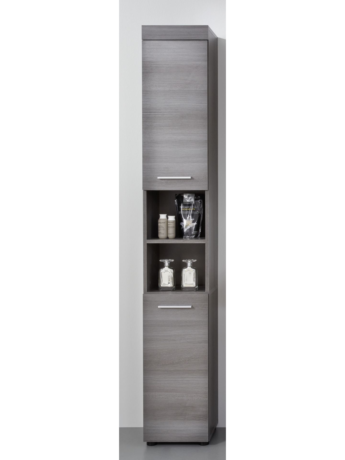 trendteam Runner Hochschrank rauchsilber Melamin