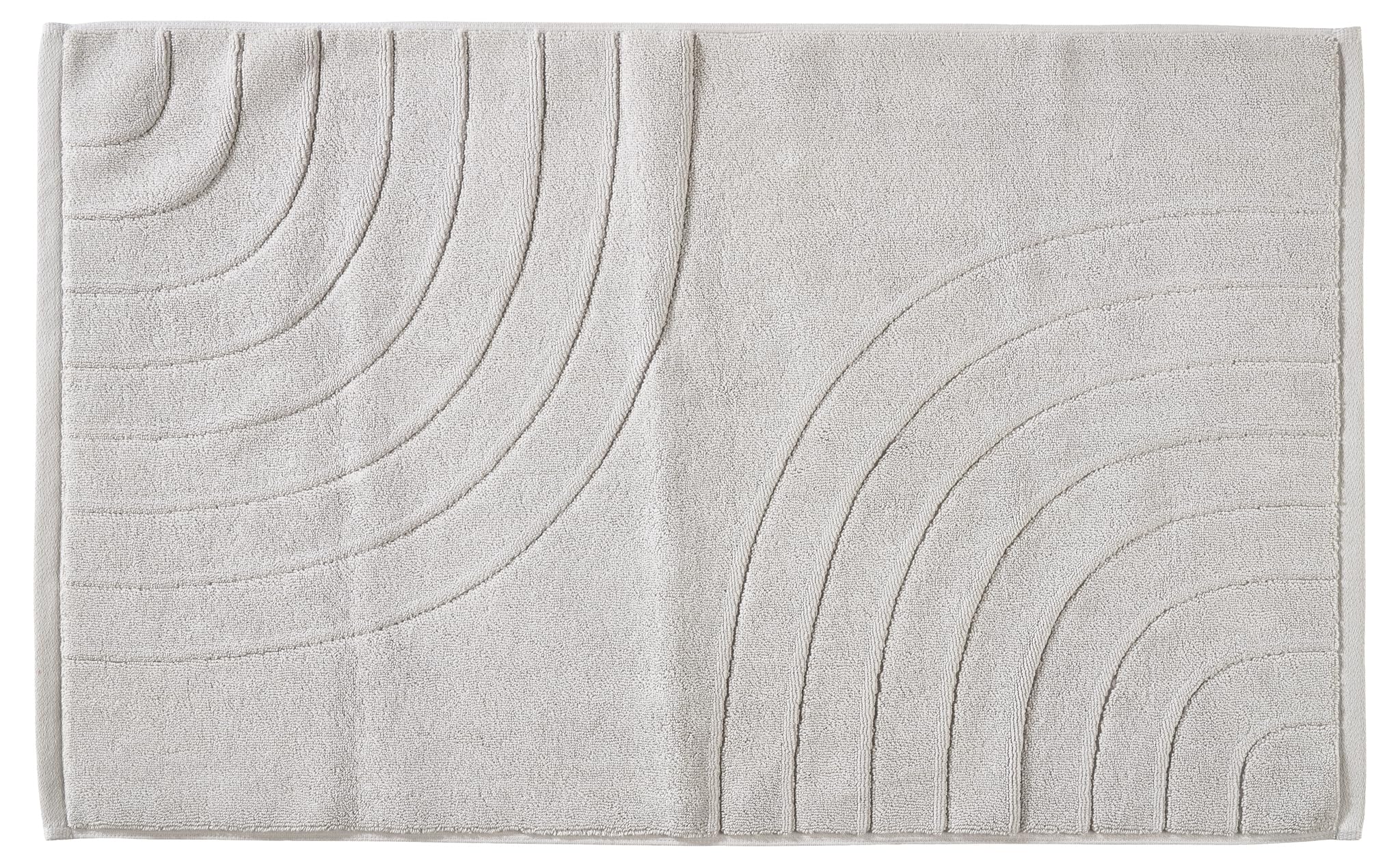 Zone Denmark Tiles Badematte 50x80 cm Soft Grey Baumwolle