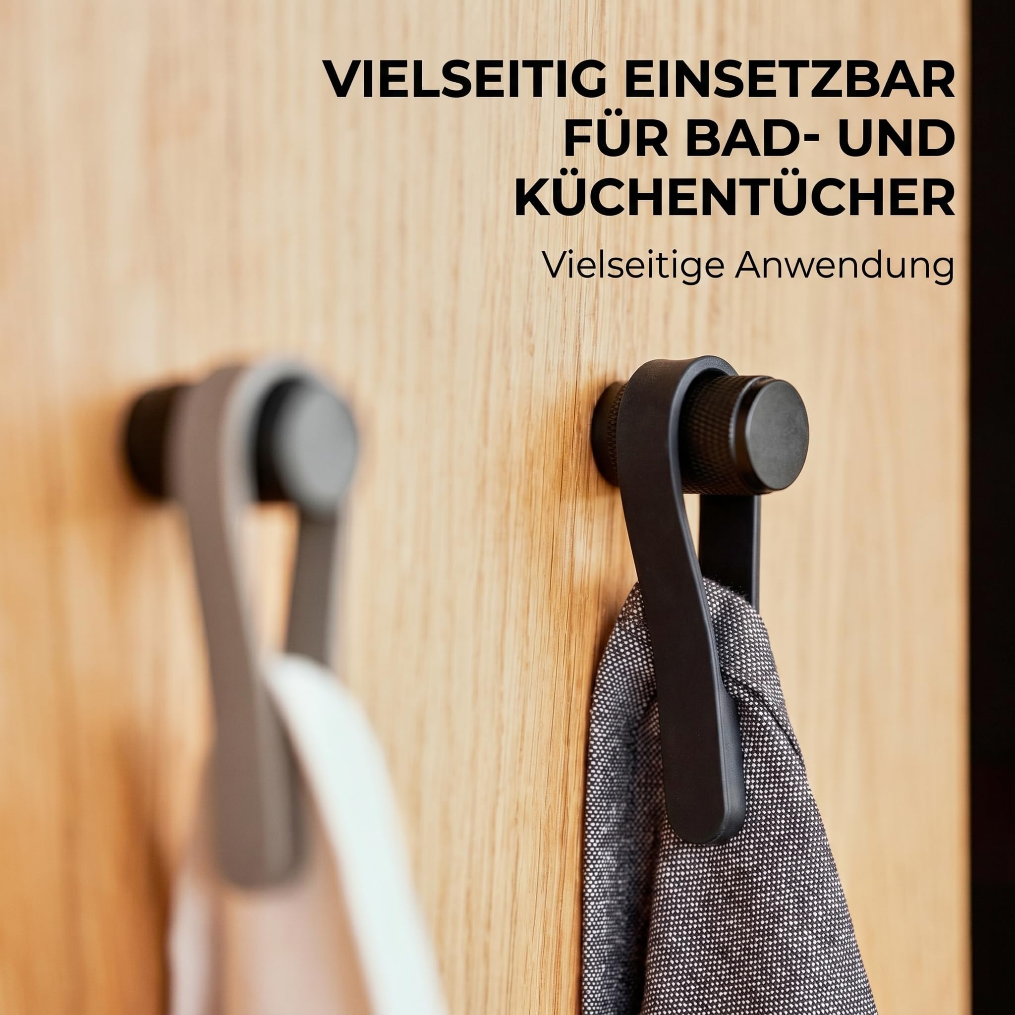 Zone Denmark Loop Handtuchklammern Camel Grau 4 Stk Magnet