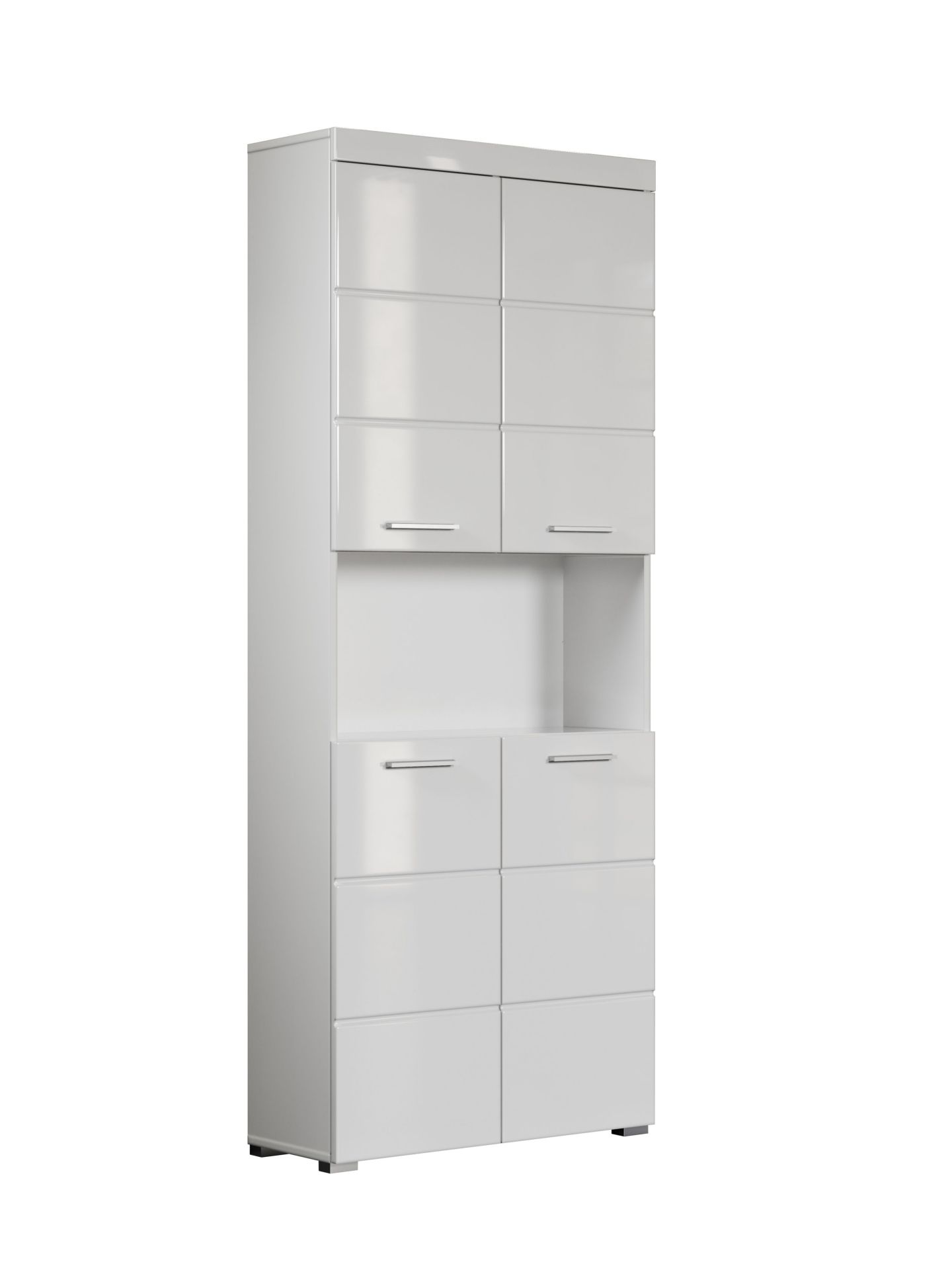 trendteam Amanda Hochschrank Weiß breit Badschrank
