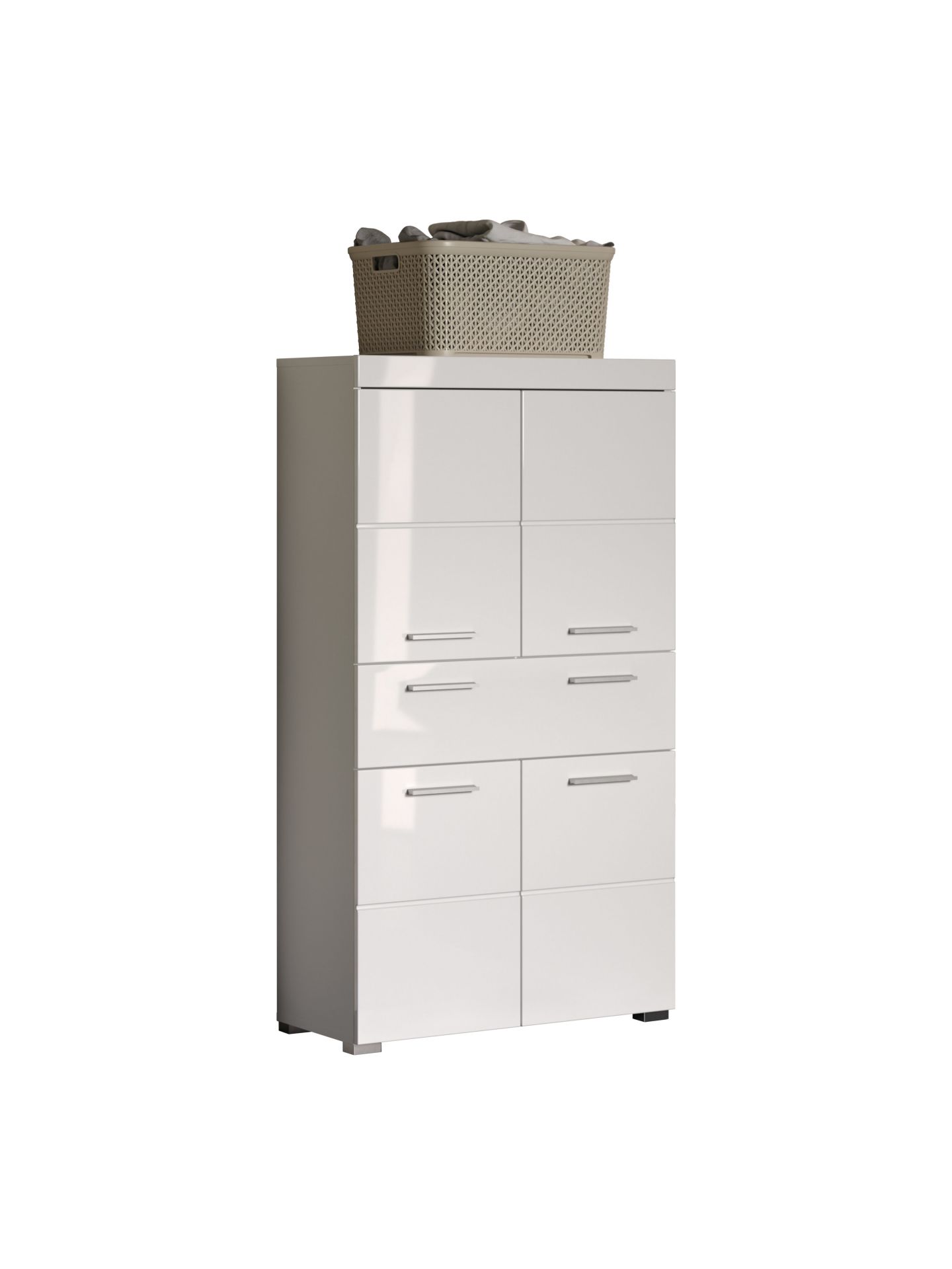 trendteam Amanda Stauraumtype weiß Badschrank