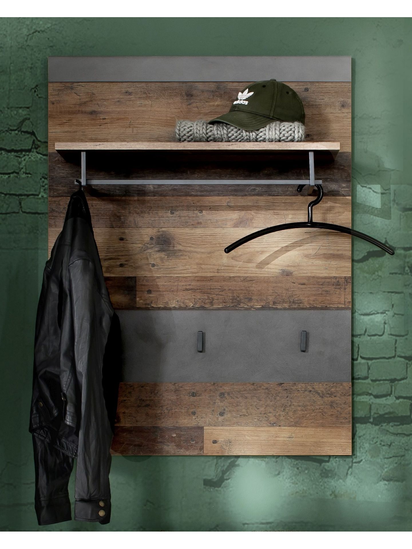 trendteam Indy GD-Paneel Graphit Garderobenpaneel Flur