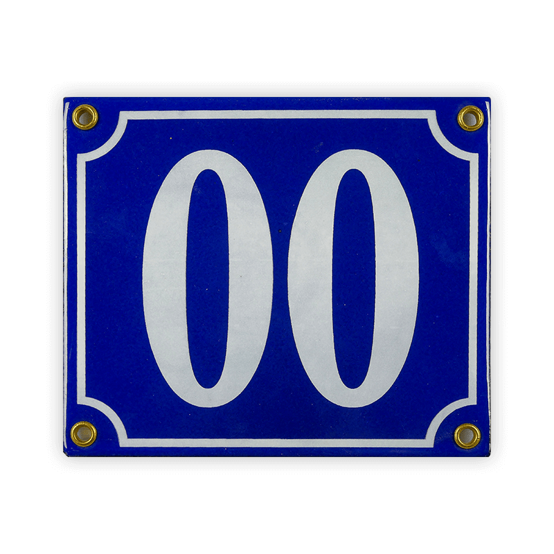 Münder Lagerschilder Emailschild 14x12 cm 00 blau weiß WC