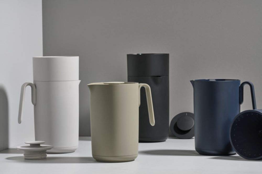 Zone Denmark Singles Thermoskanne 1 Liter Soft Grey Glas
