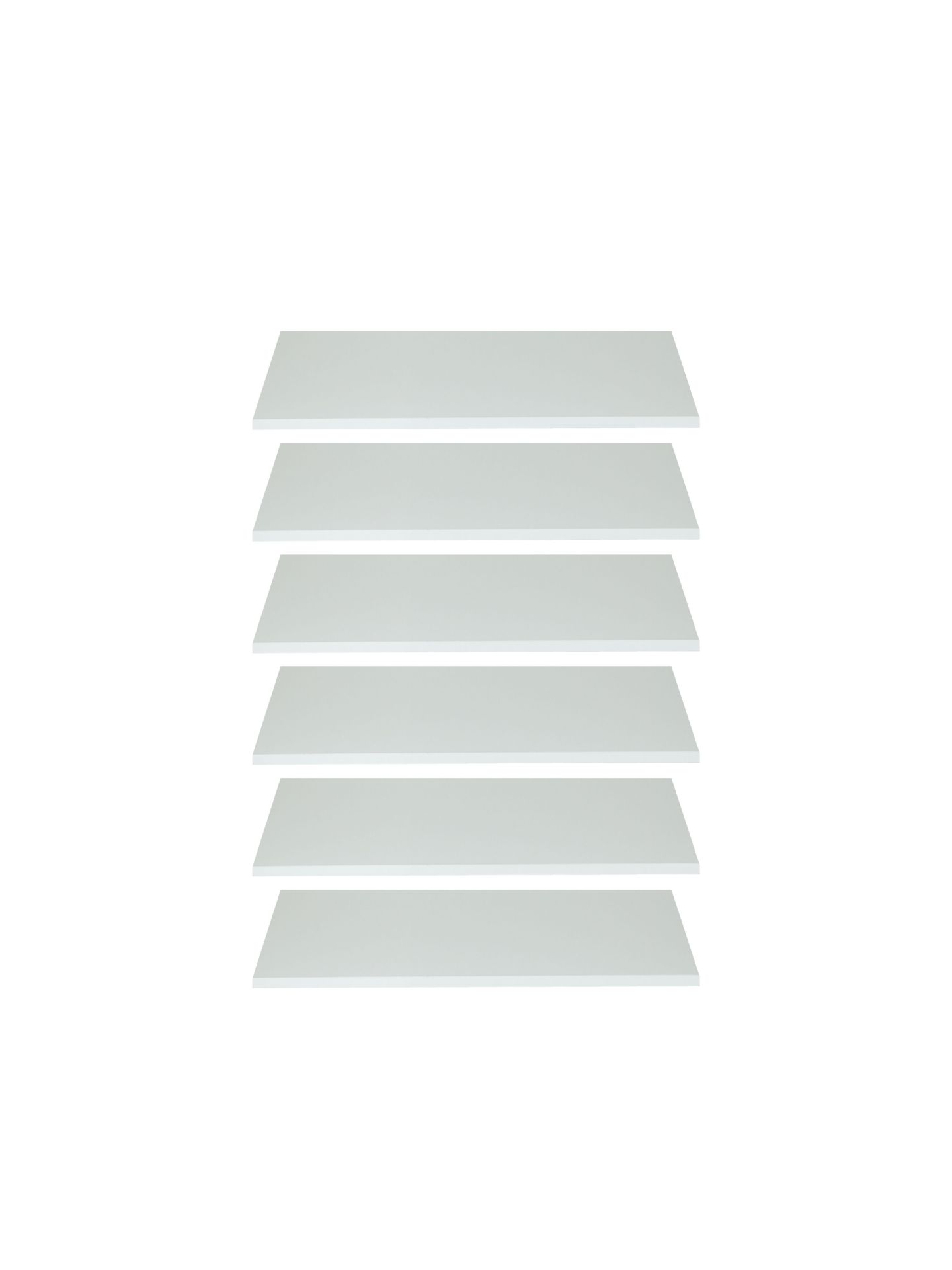 trendteam Ole Einlegeboden Type 117 Weiß 6er Set