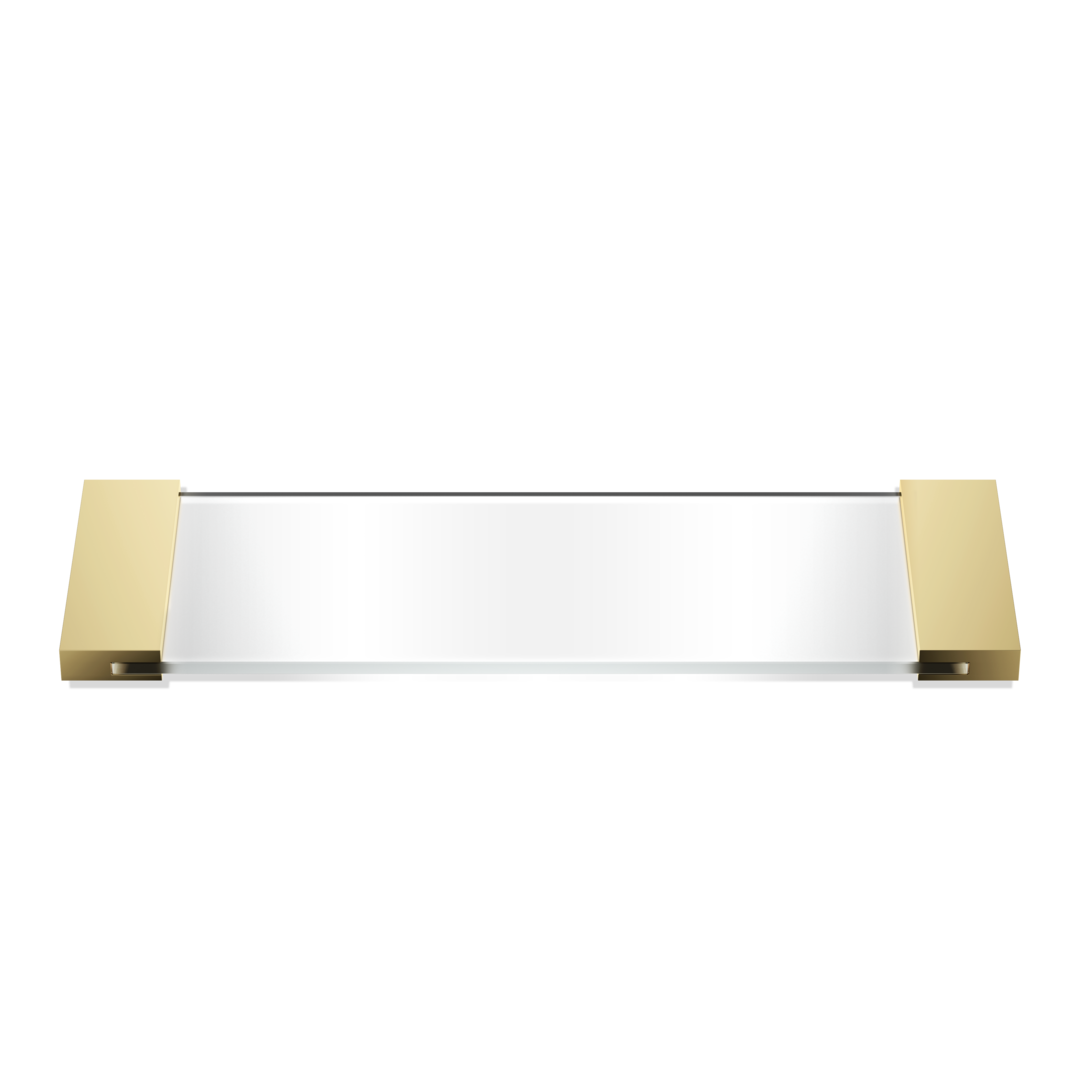 Decor Walther Classic TAB 34 Tablett Klarglas 34 cm Chrom