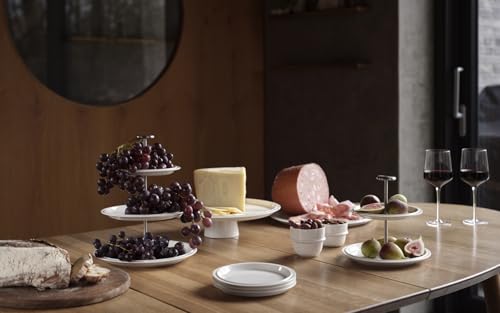 Zone Denmark Eau Tortenplatte Porzellan Offwhite Ø 32 cm