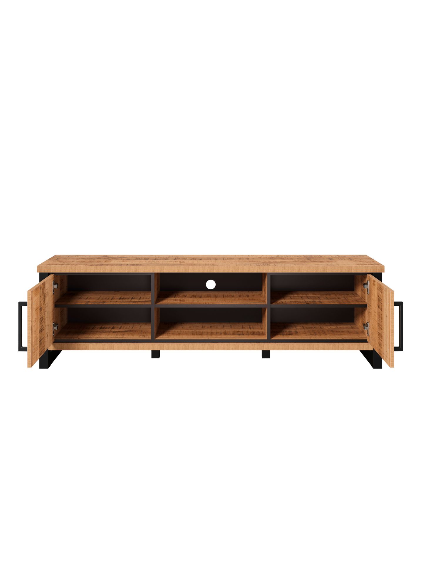 trendteam Enna TV-Lowboard Mango TV-Board schwarz Griff