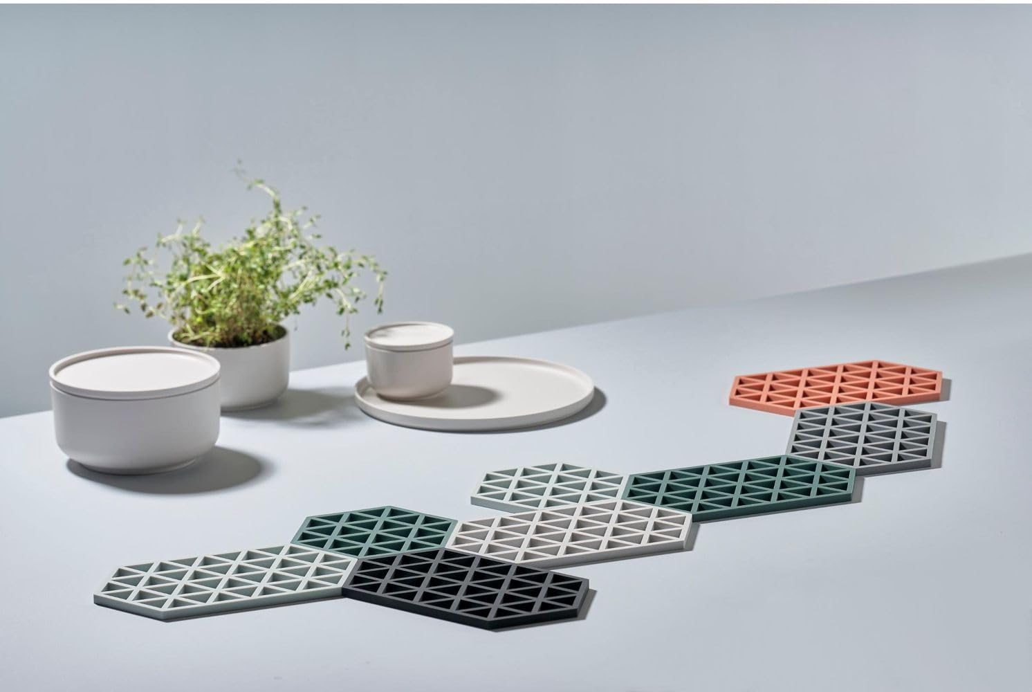 Zone Denmark Trivets Hexagon Topfuntersetzer 3er Bunt
