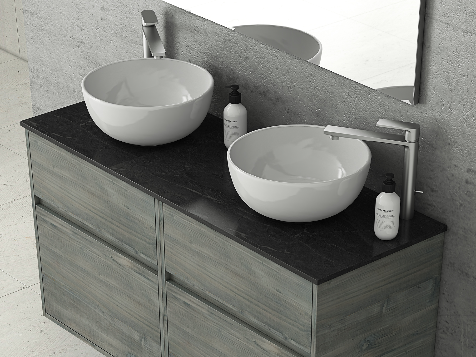 DROP Martinidis Instinct 125 Smoked Oak Badmöbel 125cm