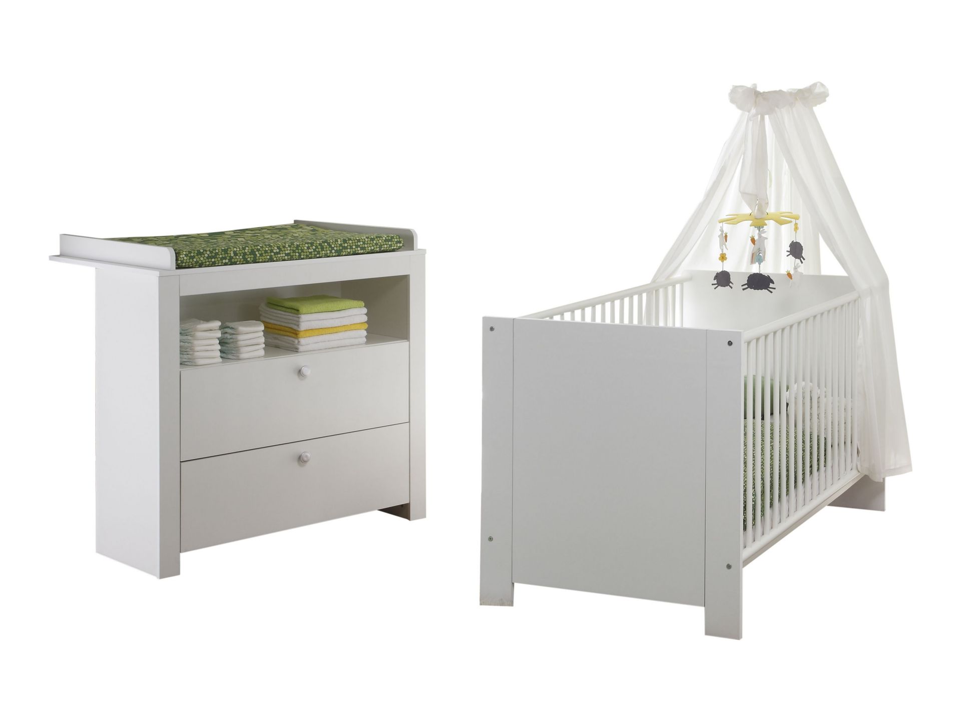 trendteam Olivia Babyzimmermöbel-Kombi Babymöbel weiß