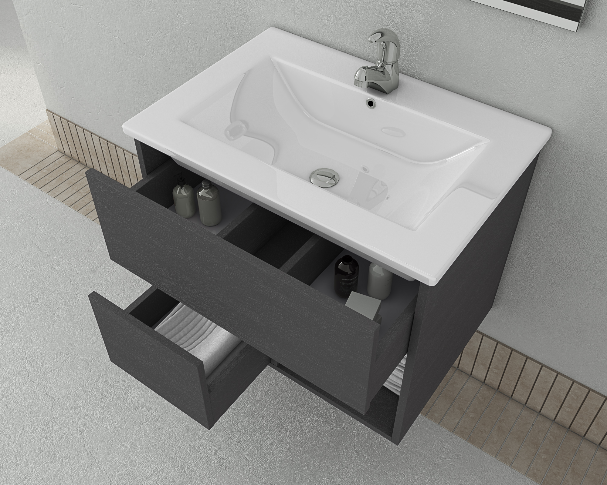 DROP Martinidis Sorrento 65 Waschtischunterschrank Graphite