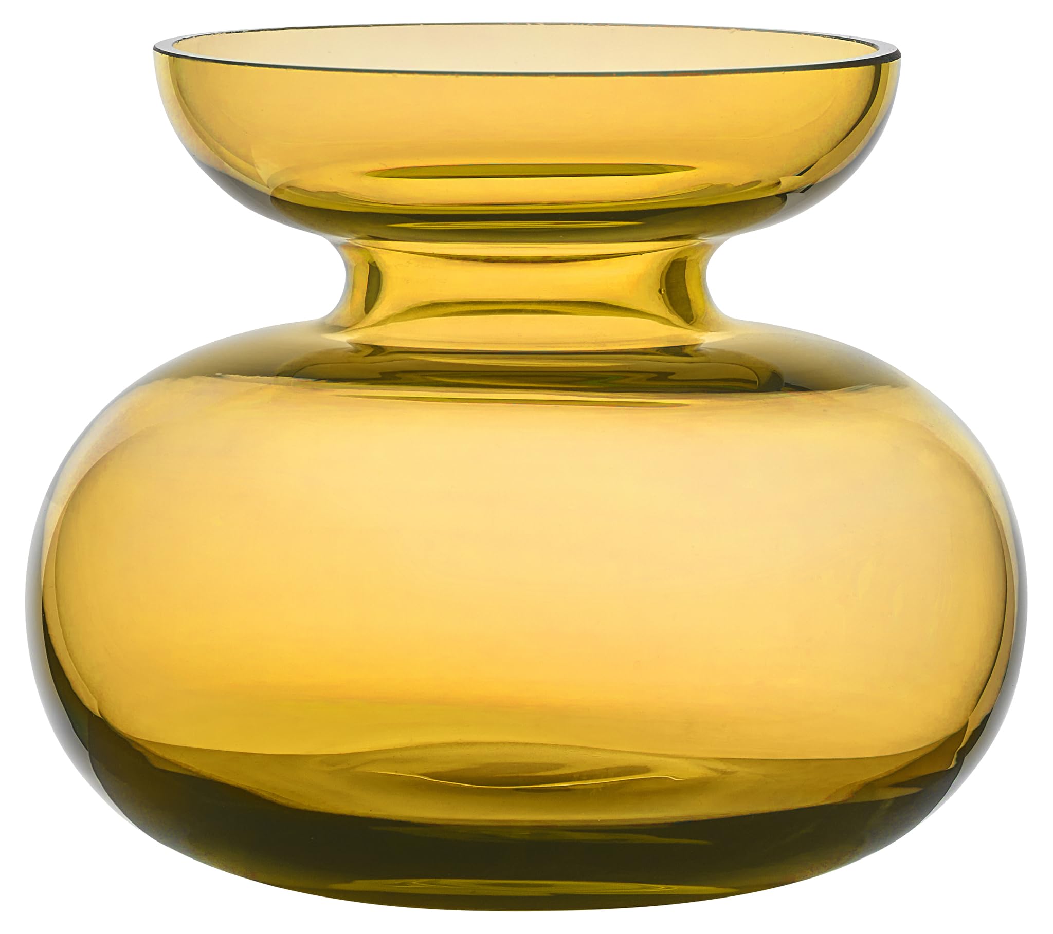 Zone Denmark Inu Vase Amber Glas 11x9 cm mundgeblasen