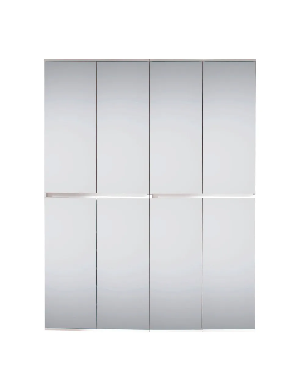 trendteam Mirror Garderobenschrank-Kombi weiß Spiegel