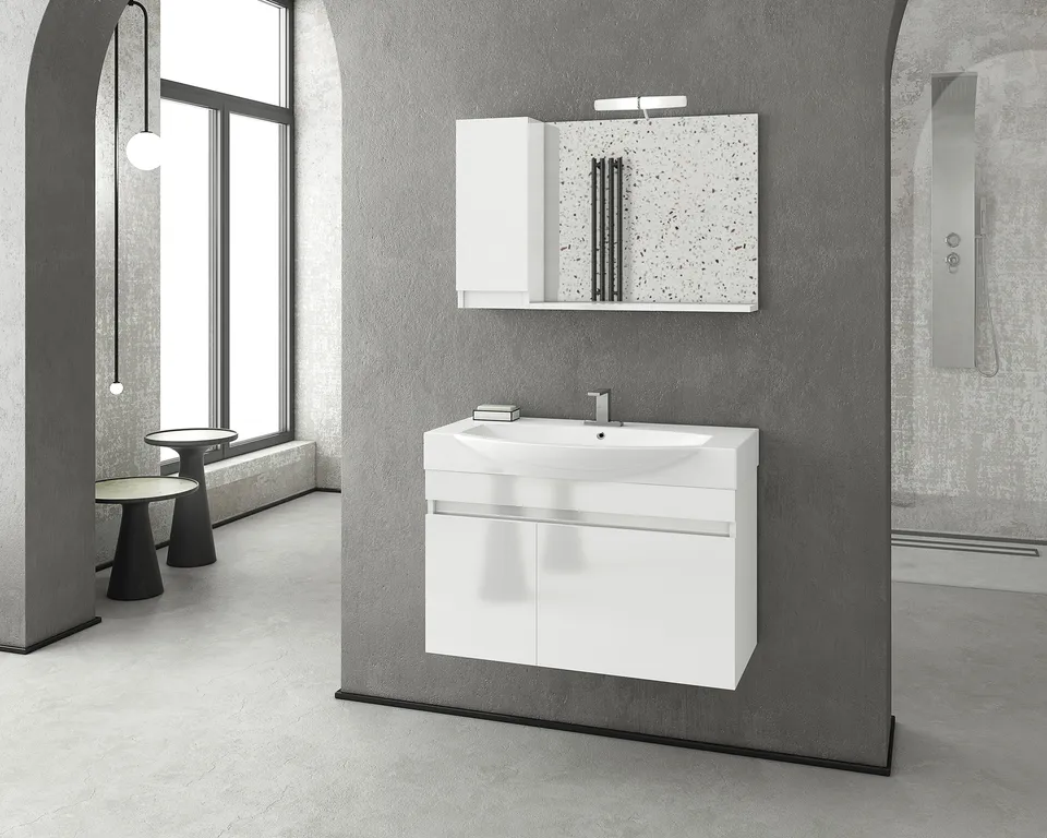 DROP Martinidis SENSO 85 Waschtischunterschrank Weiß 85 cm