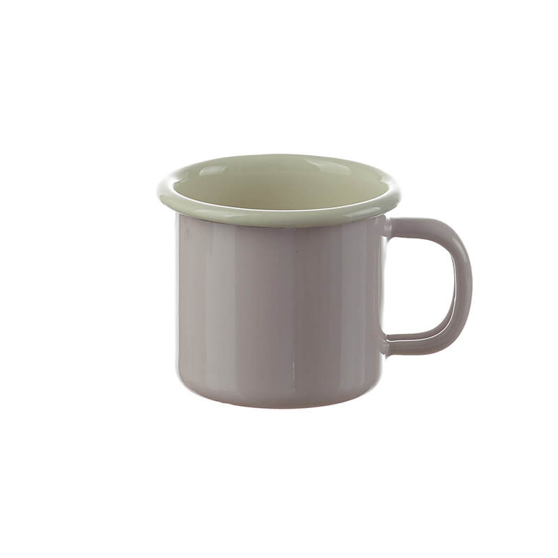 Münder Email Nostalgie Becher 6cm Emaillebecher hellblau 0,1l pastell