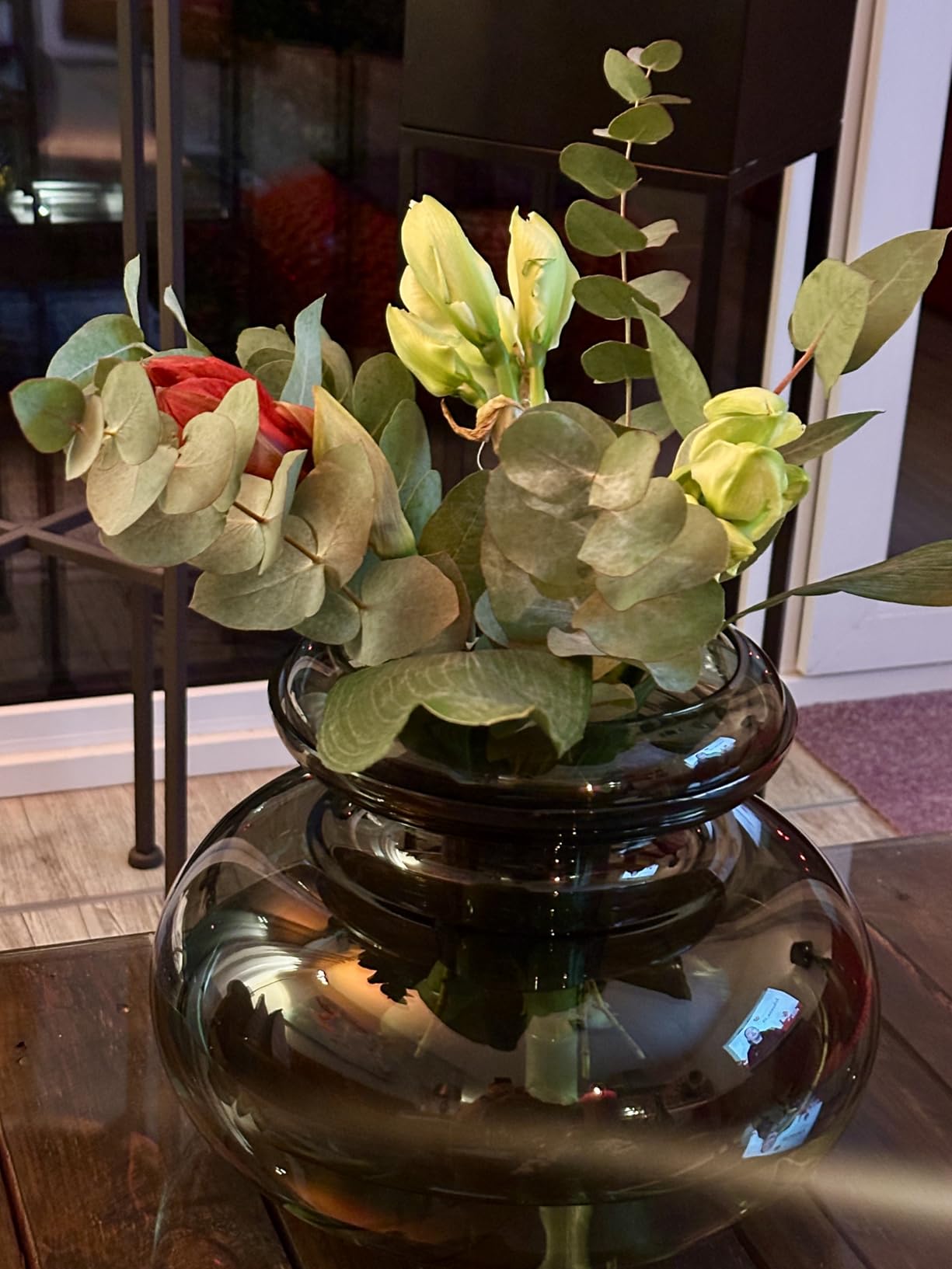 Zone Denmark Inu Vase Moosgrün 25 cm Mundgeblasen 2-tlg.