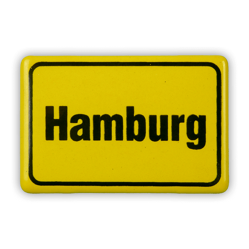 Münder Email Magnet-Shop Ortsschild Magnet Hamburg 6x4