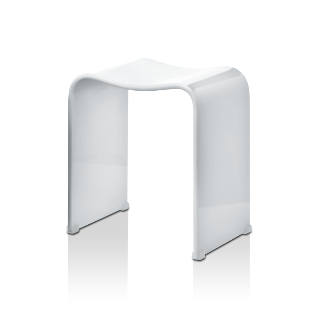 Decor Walther Classic DW 80 Duschhocker Weiß Hochglanz 80 cm