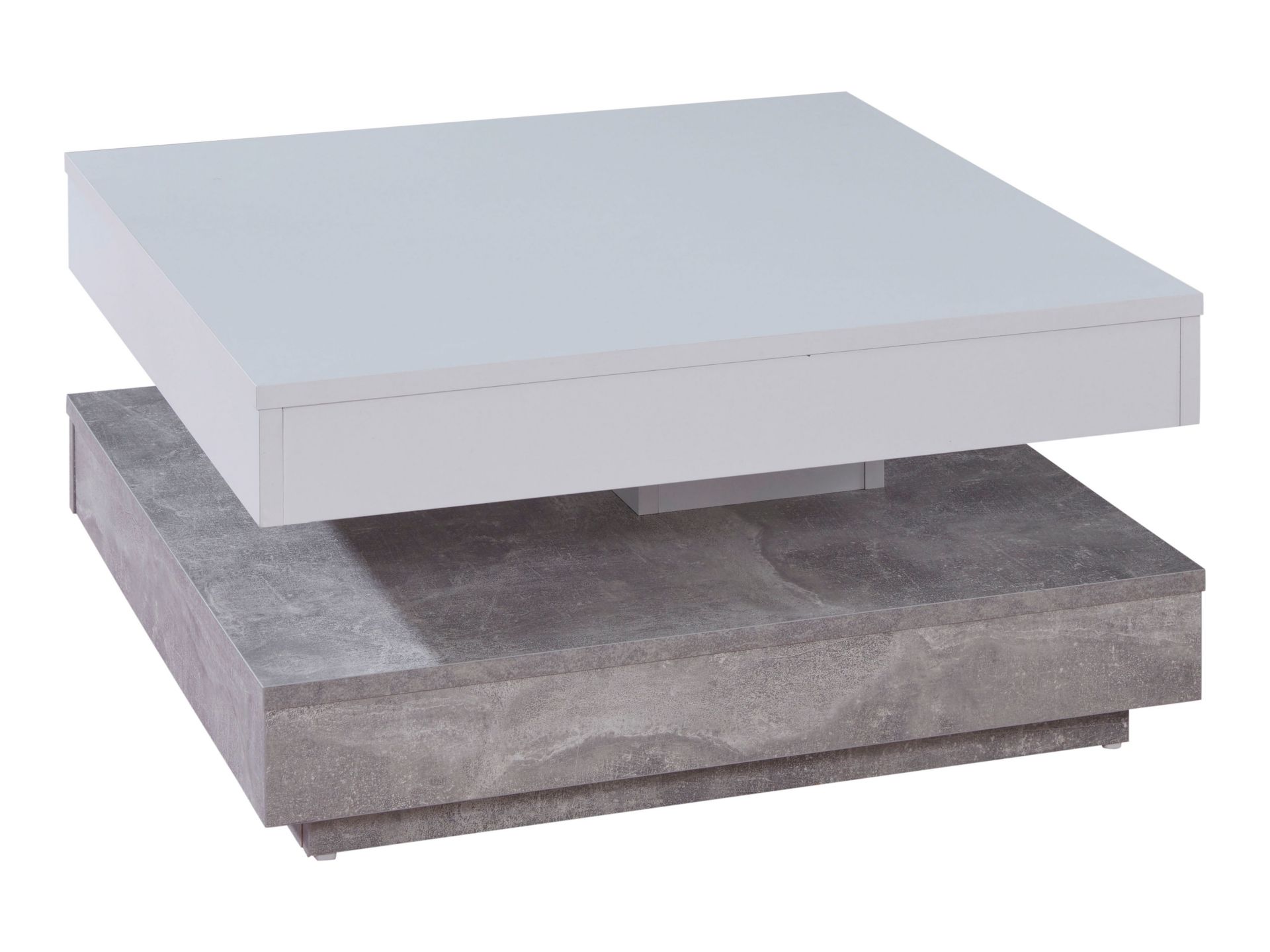 trendteam Universal Couchtisch Beton Weiß Melamin