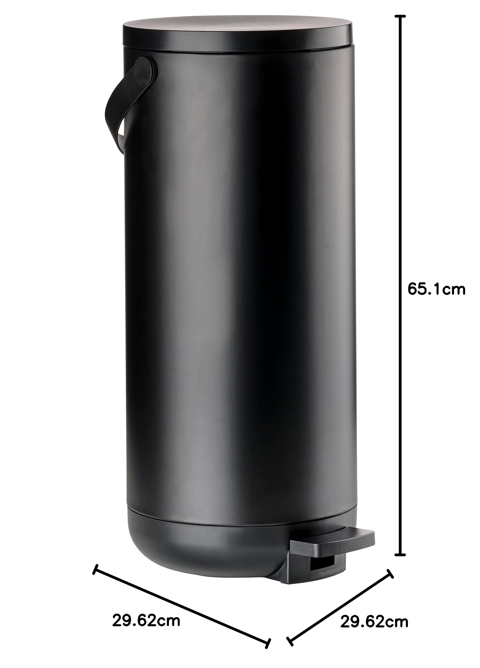 Zone Denmark Circular Mülleimer Schwarz 5 L Bad
