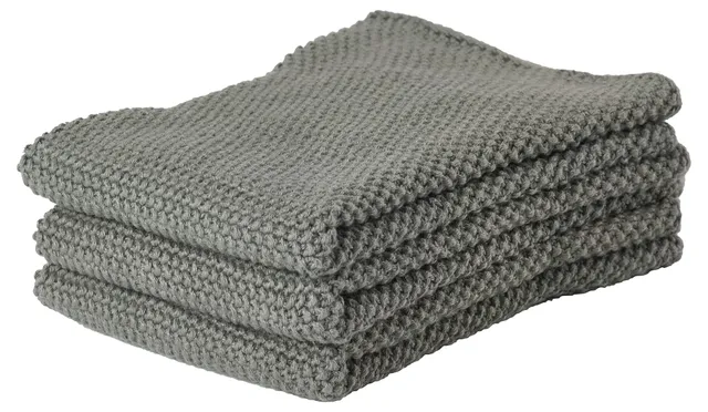 Zone Denmark Spüllappen Baumwolle Olive Green 3 Stück