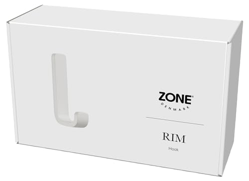 Zone Denmark Rim Haken Weiß Aluminium 8,5 cm Handtuchhaken