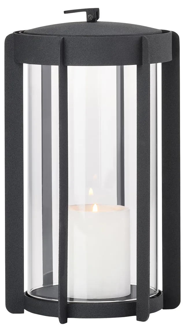 Zone Denmark Outdoor Laterne Schwarz 25 cm Kerzenlaterne Metall