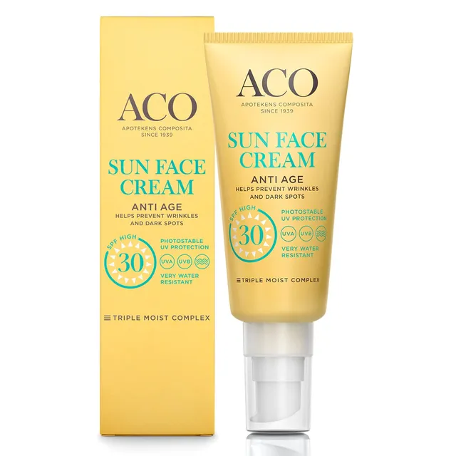 ACO Sun Face Cream Anti Age Sonnencreme LSF 30 40 ml matt