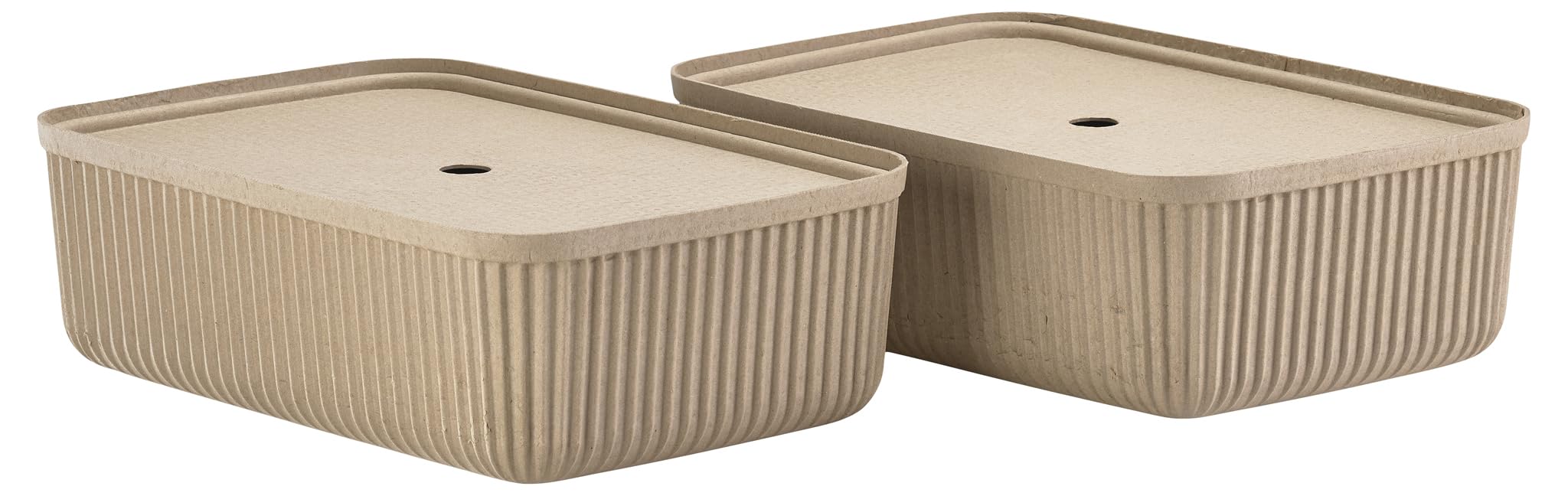 Zone Denmark Pulp Aufbewahrungsbox Braun 2er 23x15x15 cm