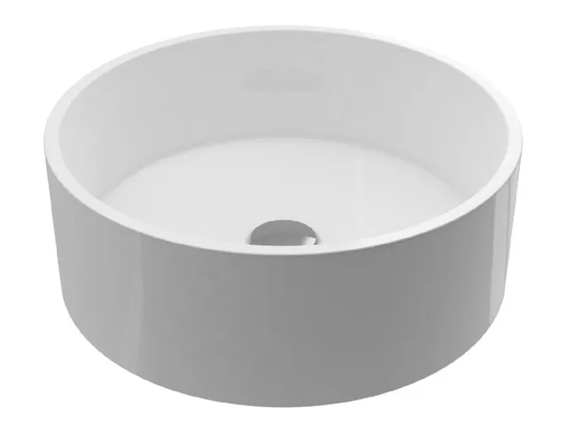 Treos Serie 710 Aufsatz-Waschbecken Ø 426 mm weiß glänzend