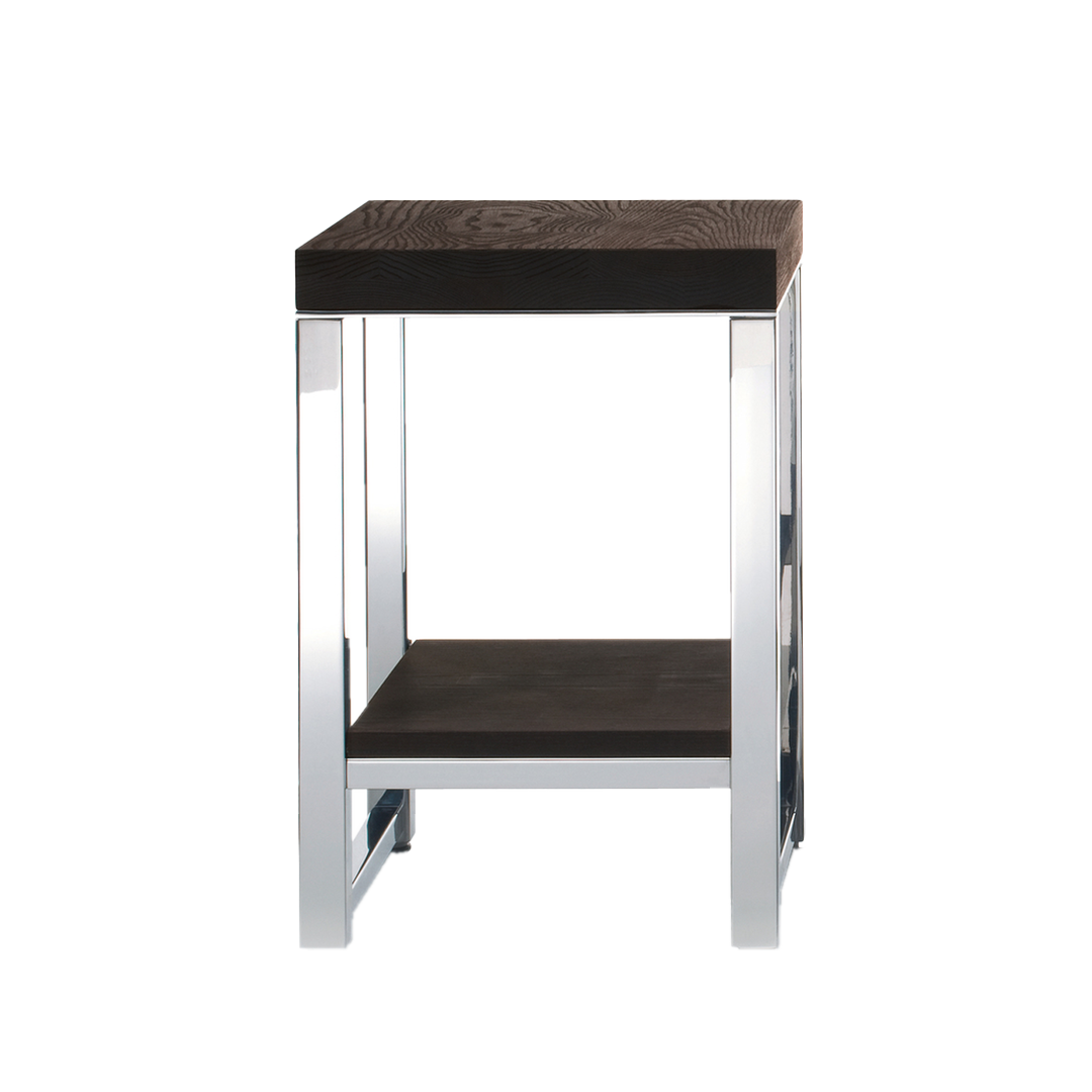 Decor Walther Onyo Wood HM Badhocker Thermo-Esche Chrom