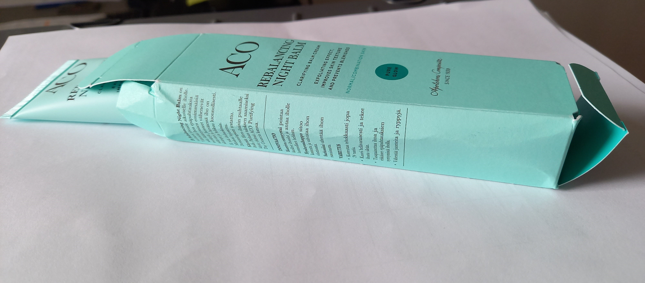 ACO Pure Glow Night Balm Nachtcreme 50 ml Mischhaut