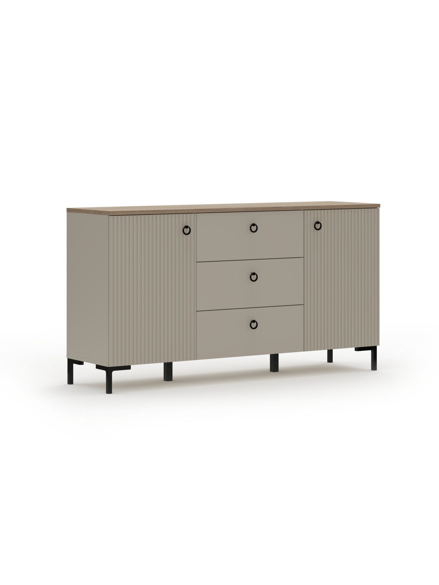trendteam Lucrezia Sideboard Cashmere Silverjack Eiche