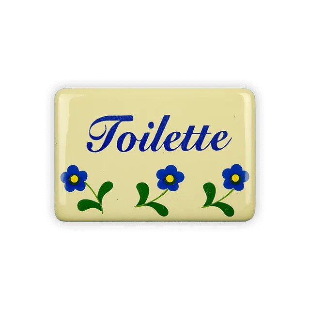 Münder Email Emaille Lagerschilder Emailschild Toilette 6x4