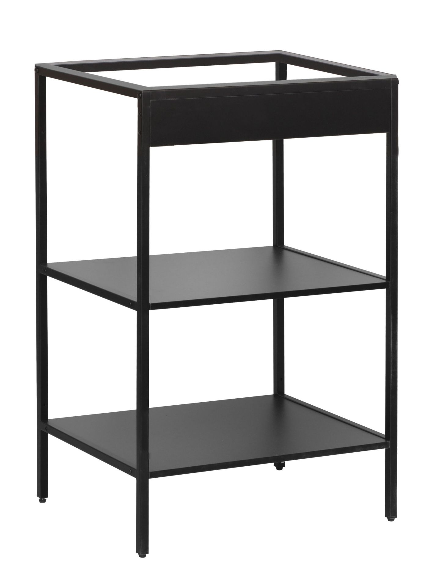trendteam Lorin Waschbeckenregal Metall Schwarz ohne Becken