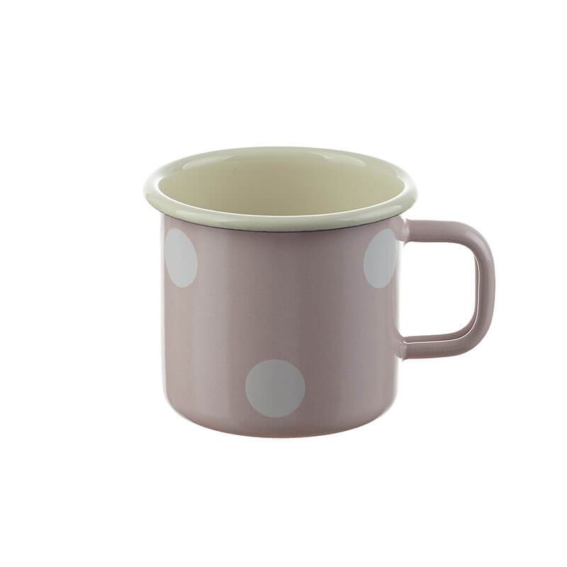 Münder Nostalgie-Geschirr Becher 8 cm hellblau/Tupfen 250 ml