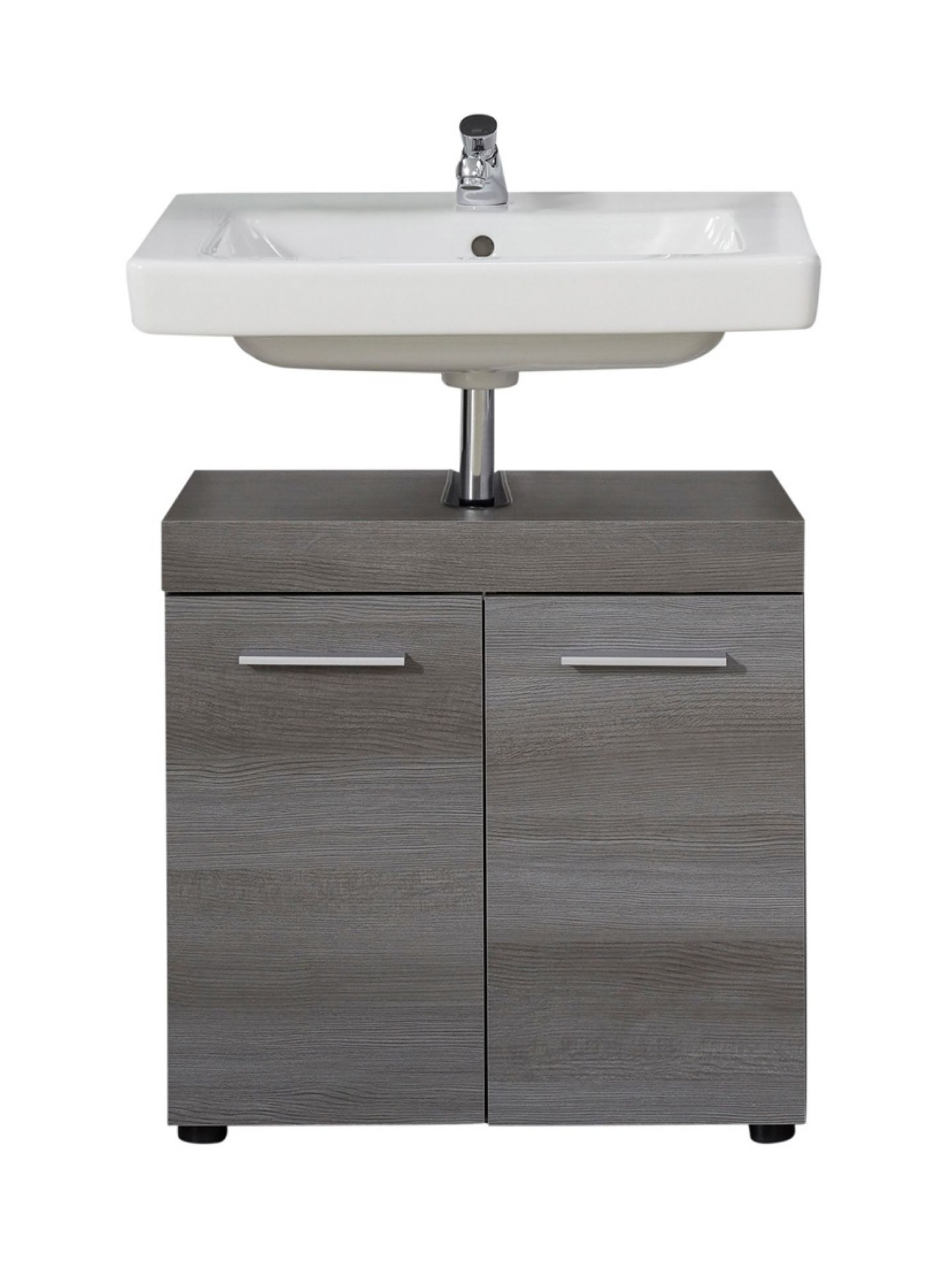 trendteam Runner Waschbeckenunterschrank Rauchsilber