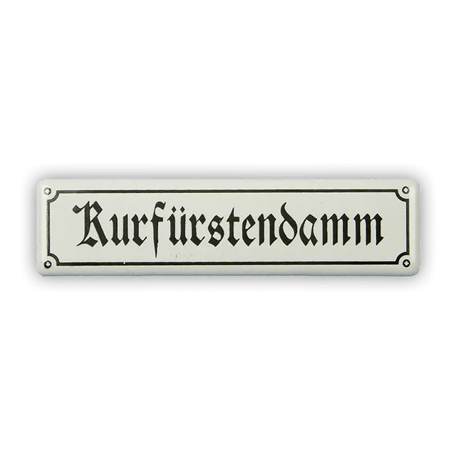 Münder Email Magnet-Shop Kurfürstendamm Magnet 8x2 cm weiß