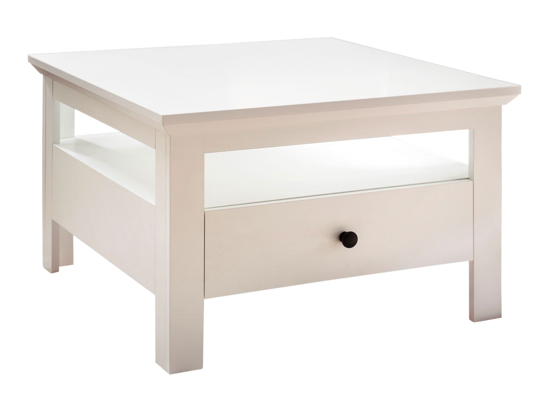 trendteam Universal Couchtisch Weiß mit Schubkasten