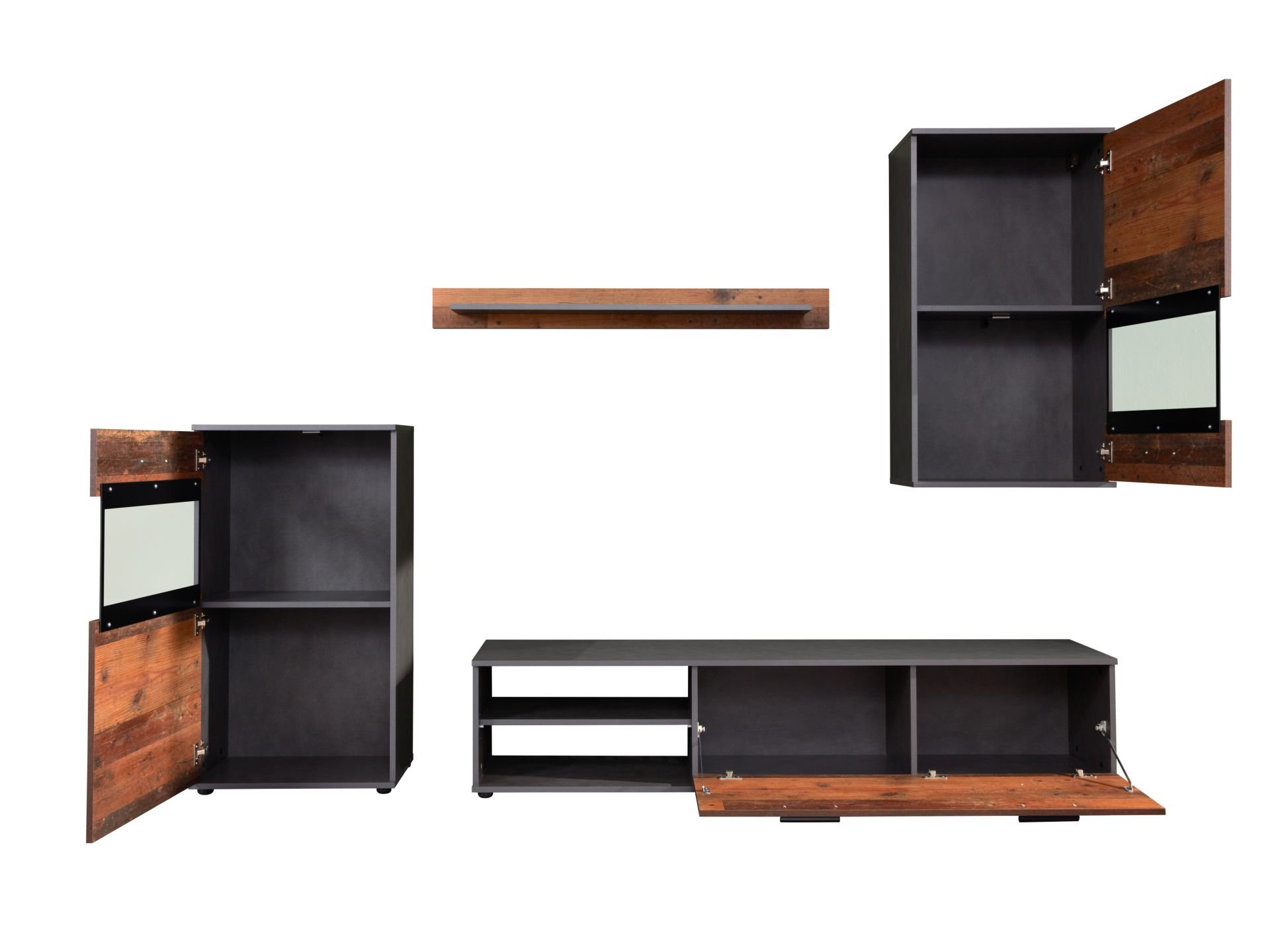 trendteam Mango Anbauwand Stapel Matera / Old Wood