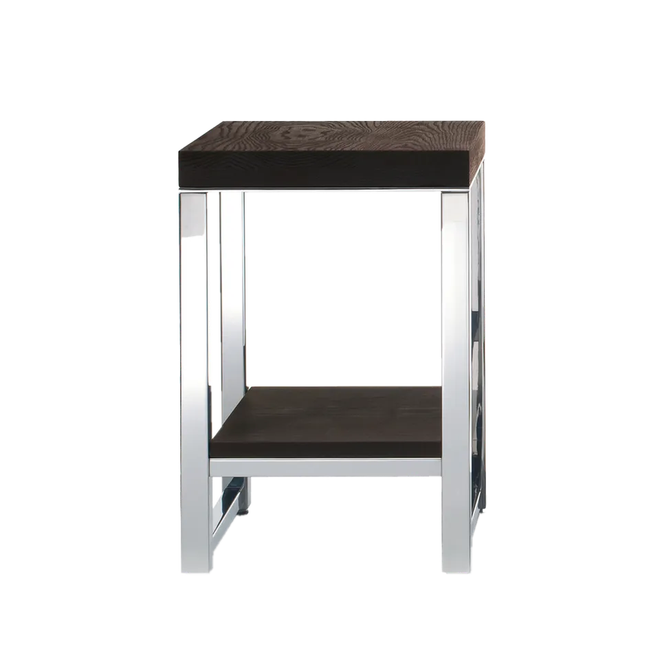 Decor Walther Onyo Wood HM Badhocker Thermo-Esche Chrom