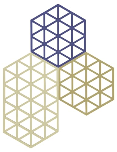 Zone Denmark Triangles Topfuntersetzer Silikon 3er Rot