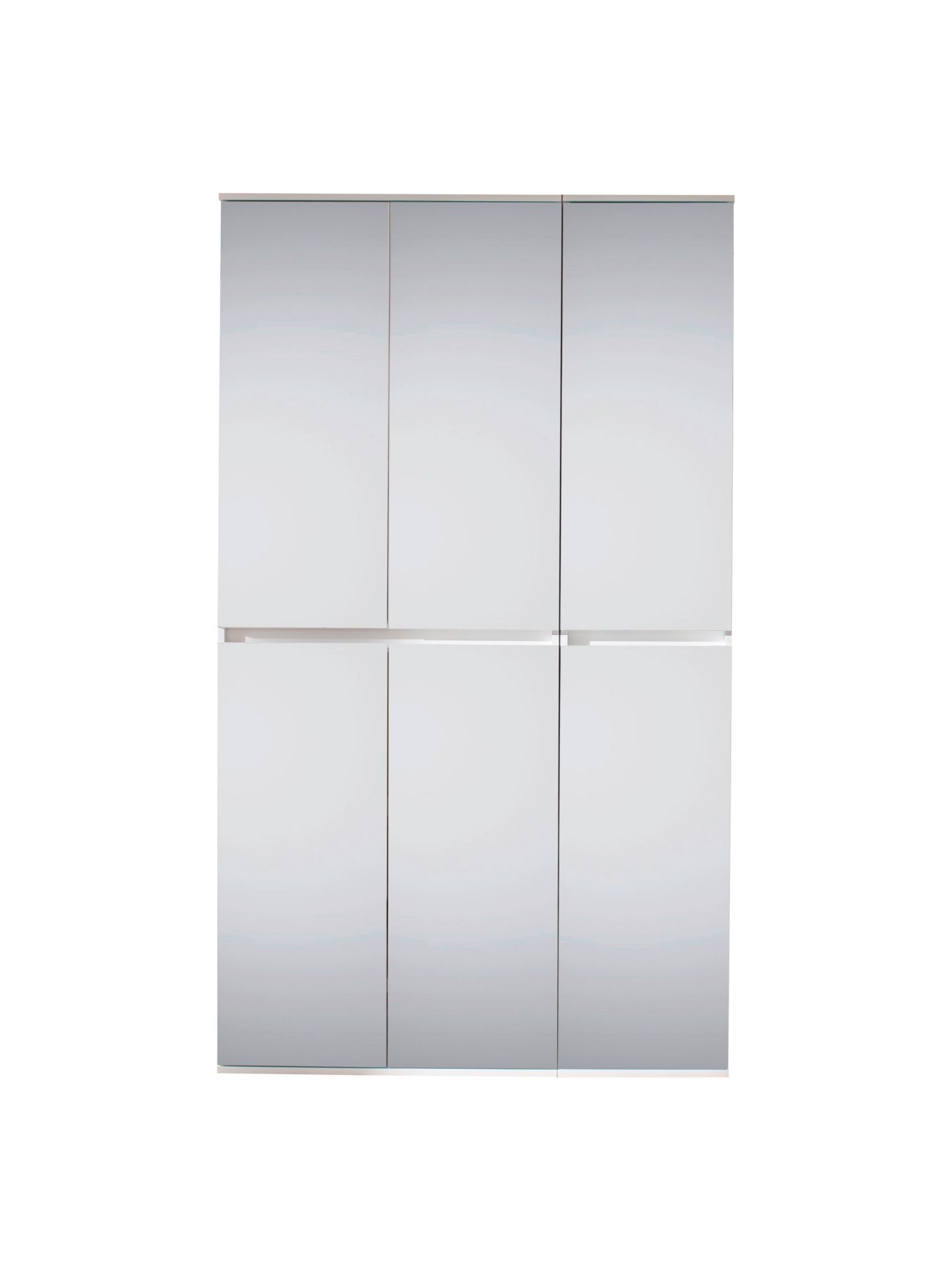 trendteam Mirror Garderobenschrank-Kombi weiß Spiegel