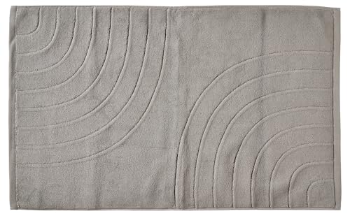 Zone Denmark Tiles Badematte 50x80 cm Soft Grey Baumwolle