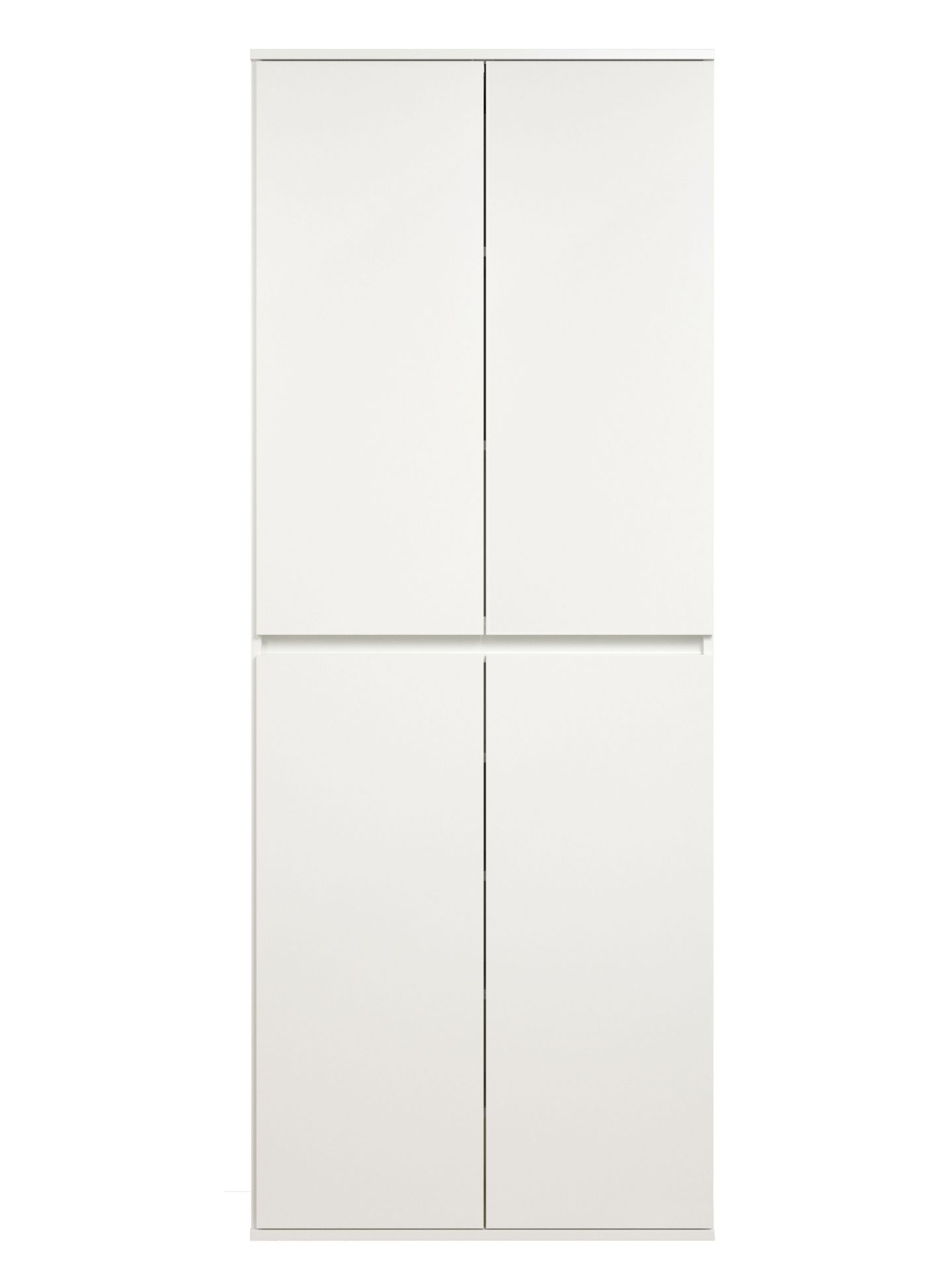 trendteam Flur Nevada Mehrzweckschrank 4TR weiß