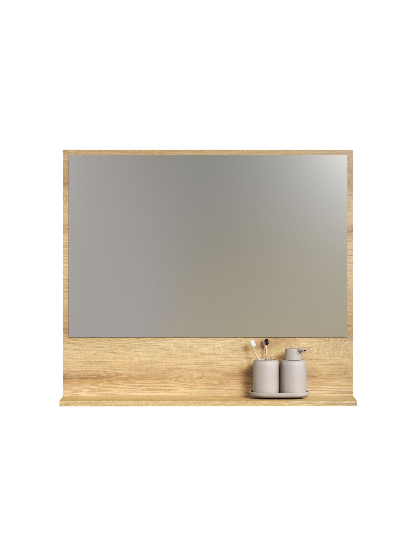 trendteam PureBliss Wandspiegel Eiche mit Ablage